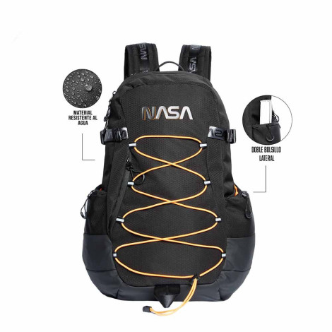 Mochila profissional NASA preta 