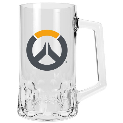 Caneca de cerveja com logótipo de Overwatch