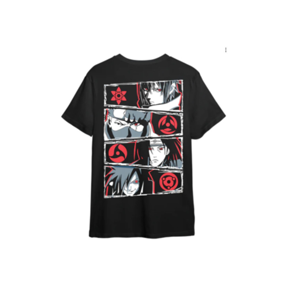 T-shirt Naruto de Uchiha fabricada no Japão