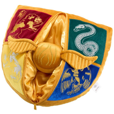 Escudo de Hogwarts e pomo de ouro de Harry Potter