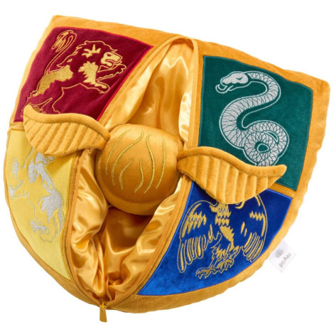 Escudo de Hogwarts e pomo de ouro de Harry Potter