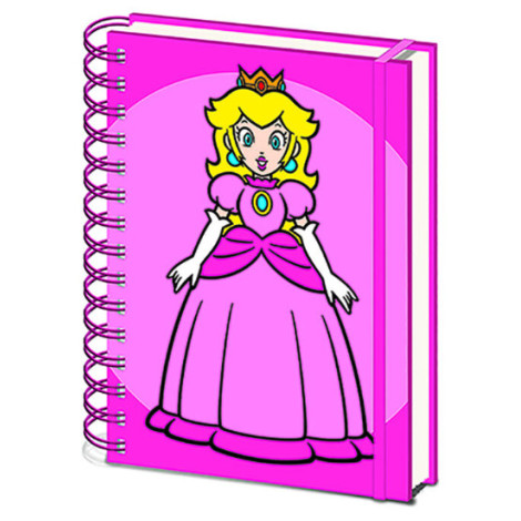 Bloco de notas A5 Princess Peach Super Mario