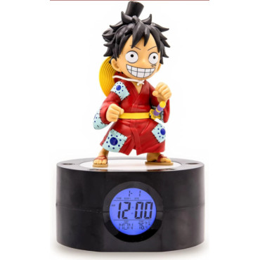 Despertador Luffy Wano com luz One Piece