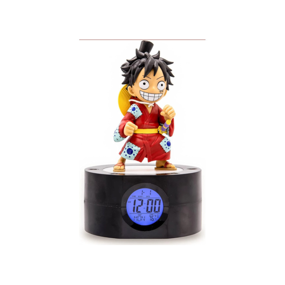 Despertador Luffy Wano com luz One Piece