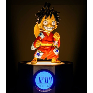 Despertador Luffy Wano com luz One Piece