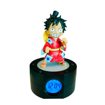 Despertador Luffy Wano com luz One Piece