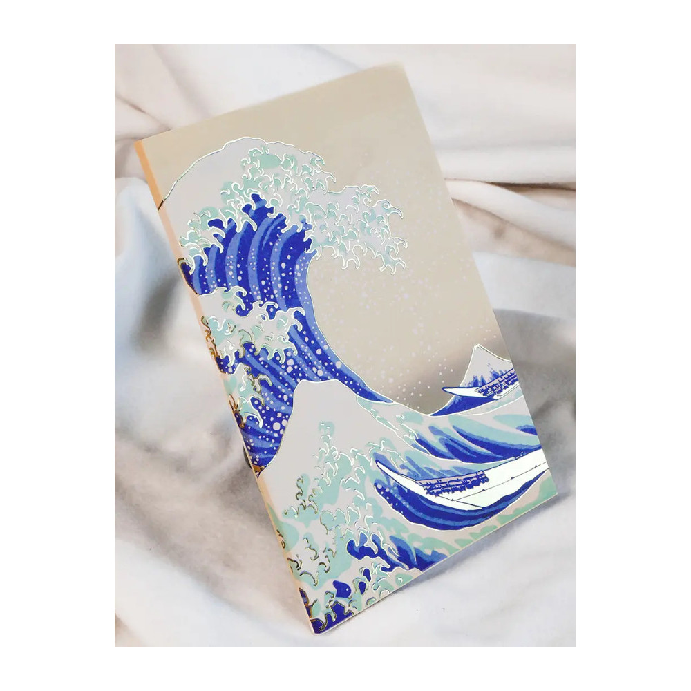 Caderno de apontamentos A Grande Onda de Kanagawa Hokusai