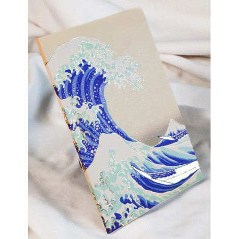 Caderno de apontamentos A Grande Onda de Kanagawa Hokusai