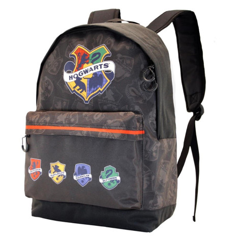 Mochila com as casas de Hogwarts de Harry Potter