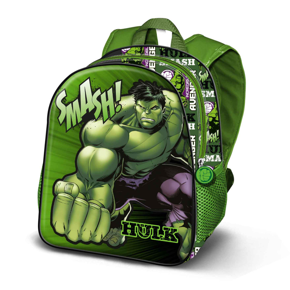 Mochila verde Hulk para berçário