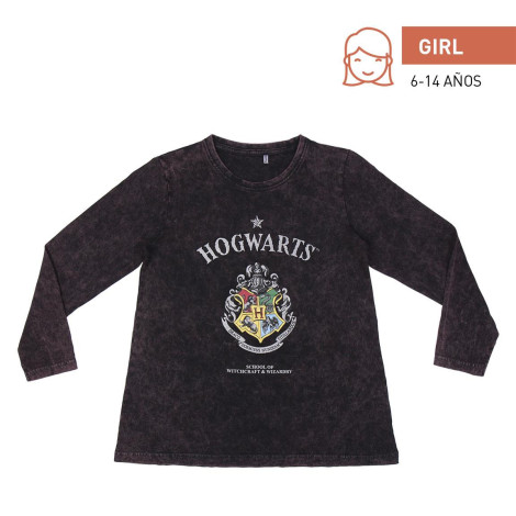 T-shirt Harry Potter de manga comprida para rapariga