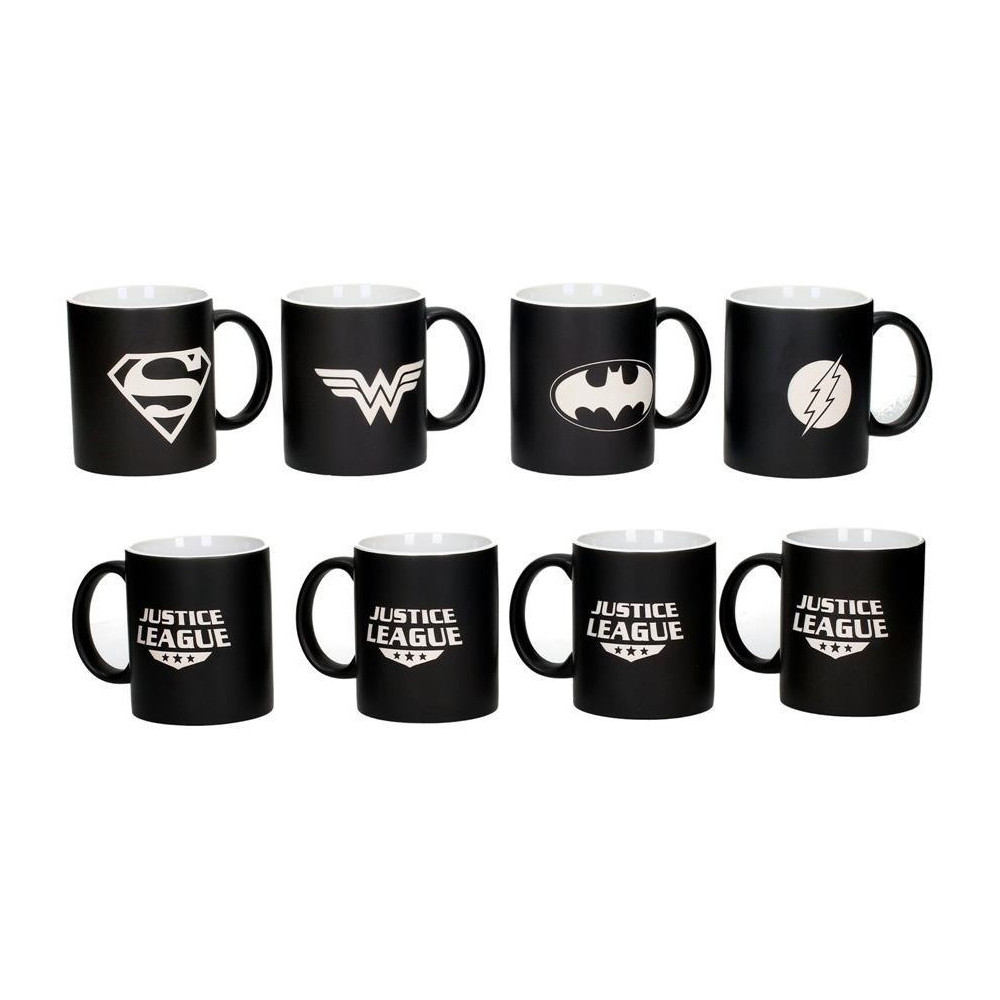 Conjunto de 4 canecas DC Comics Deluxe