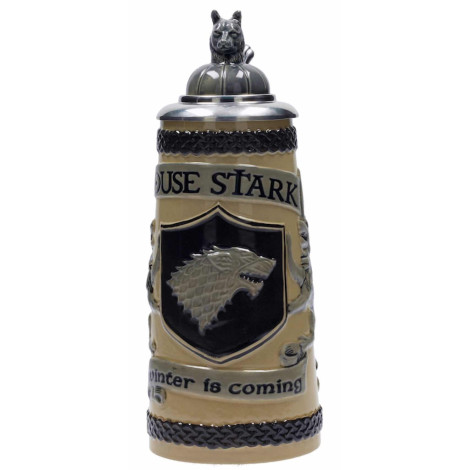 Caneca com tampa Stark Game of Thrones Deluxe