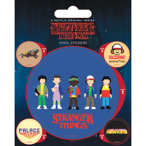 Conjunto de autocolantes Stranger Things