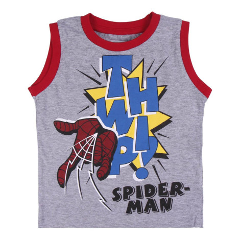 SHORTS DE PIJAMA DE CAMISA SIMPLES DE ARANHA COM ALÇAS