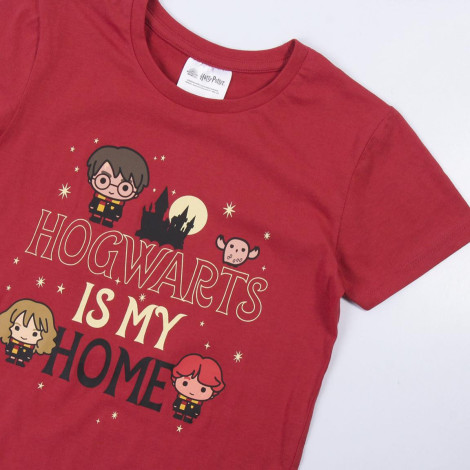 Pijama curto Harry Potter Chibi Hogwarts para menino