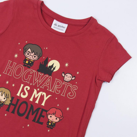 Pijamas Curtos de Menina Harry Potter Chibi Hogwarts