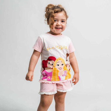 Pijama curto para bebé Disney Princess