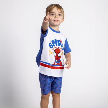 PIJAMA CURTO SPIDEY EM CAMISOLA SIMPLES