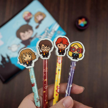 Estojo de lápis e estojo escolar Harry Potter Kawaii