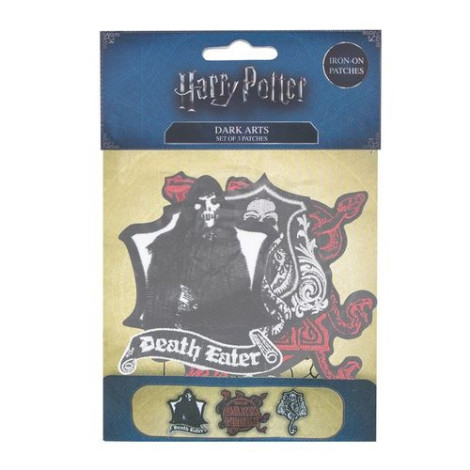 Conjunto de 3 emblemas bordados Harry Potter Dark Arts