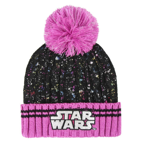 Gorro Star Wars pompom cor-de-rosa