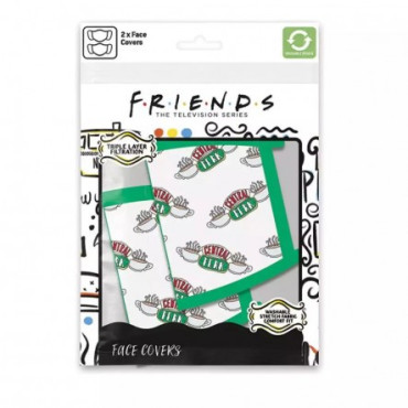 Conjunto de 2 máscaras faciais reutilizáveis Friends Central Perk