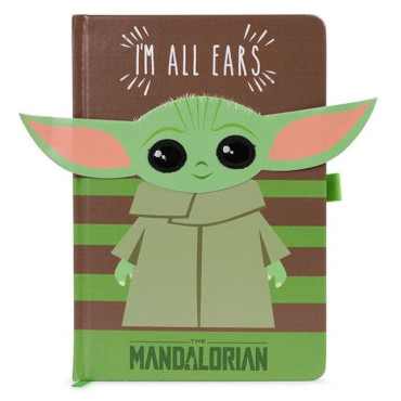 Caderno A5 Baby Yoda As Orelhas Mandalorianas