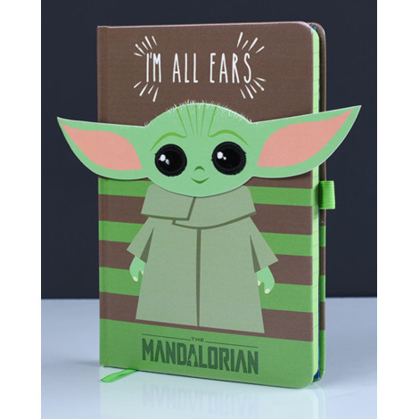 Caderno A5 Baby Yoda As Orelhas Mandalorianas