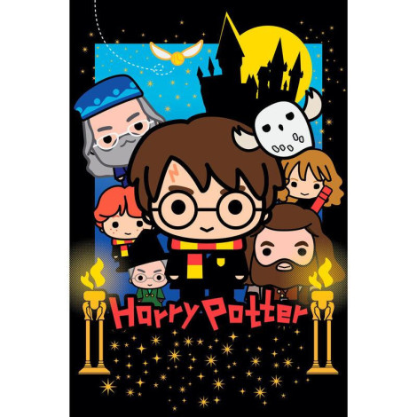 Conjunto de puzzle 3D e peluche Harry Potter