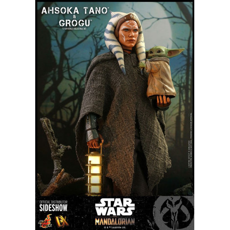 Figura Ahsoka Tano e a Criança Hot Toys O Mandaloriano