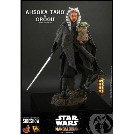 Figura Ahsoka Tano e a Criança Hot Toys O Mandaloriano