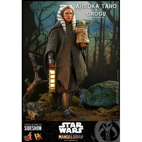 Figura Ahsoka Tano e a Criança Hot Toys O Mandaloriano