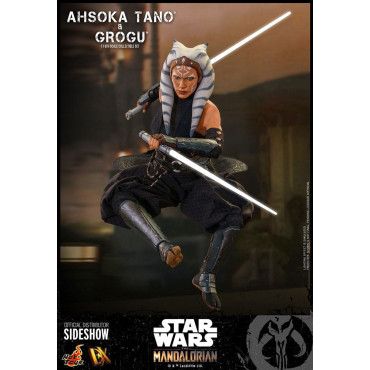 Figura Ahsoka Tano e a Criança Hot Toys O Mandaloriano