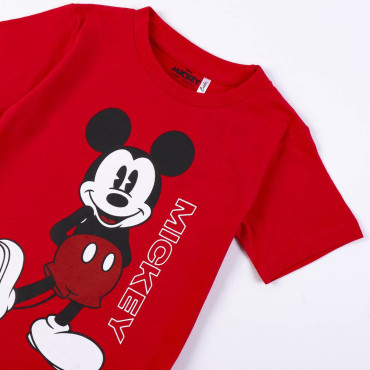 T-shirt curta vermelha Mickey Mouse