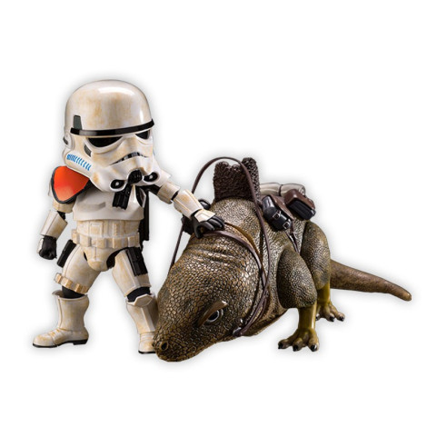 Figura Stormtrooper em Dewback Beast Kingdom Guerra das Estrelas EAA