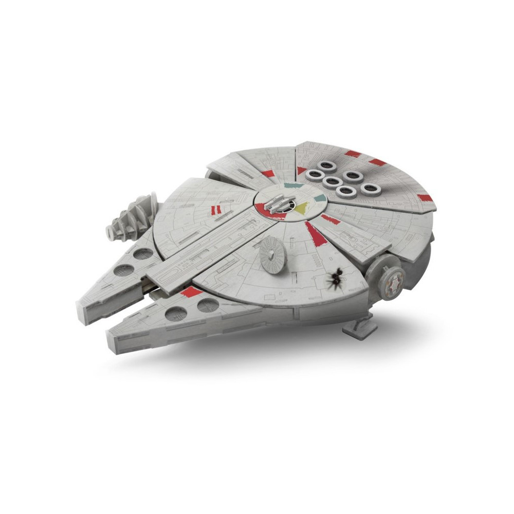 Modelo em madeira da Millennium Falcon Star Wars