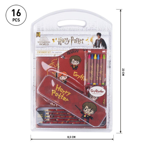 HARRY POTTER GRYFFINDOR CONJUNTO DE PAPELARIA DA ESCOLA