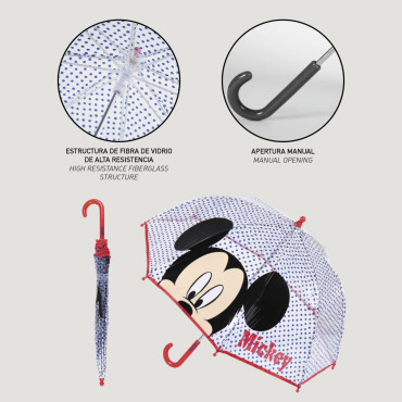 MICKEY BUBBLE HAND GUARDA-CHUVA BOLHA POE POE GUARDA-CHUVA