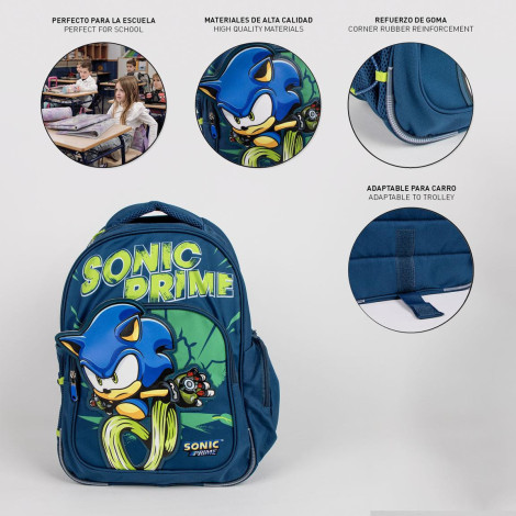 MOCHILA ESCOLAR MEDIANA 38 CM SONIC PRIME