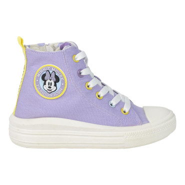 MINNIE HIGH TOP LONA PVC SOLE TRAINER