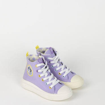 MINNIE HIGH TOP LONA PVC SOLE TRAINER