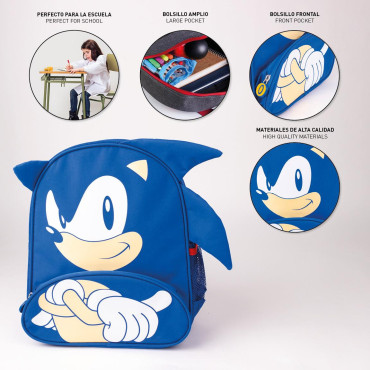 Mochila Sonic para crianças