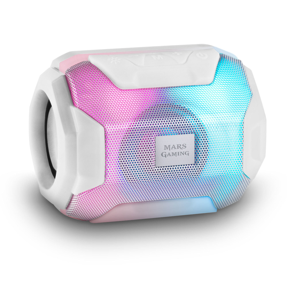 Altifalante Bluetooth Mars Gaming MSBAX RGB 10W Branco