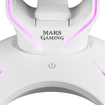 Suporte para auscultadores Mars Gaming MHHPRO Branco