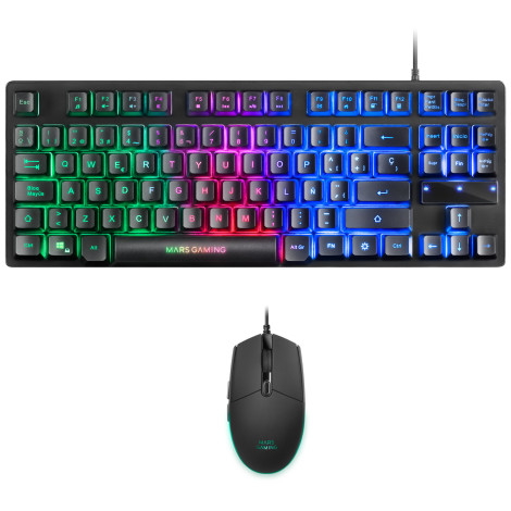 Combo 2 em 1 RGB Mars Gaming MCPTKL