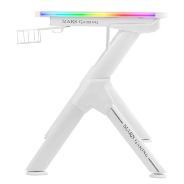 Desk Mars Gaming MGD140RGB Total Mousepad branco