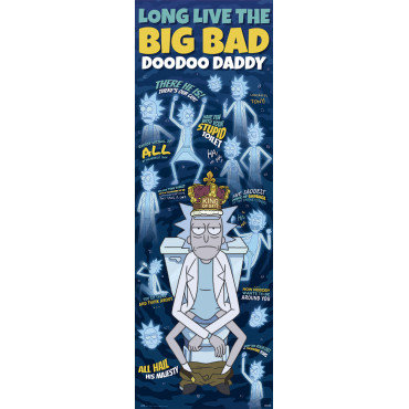 Rick e Morty Doodoo Daddy Cartaz de porta