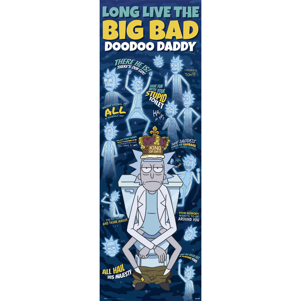 Rick e Morty Doodoo Daddy Cartaz de porta