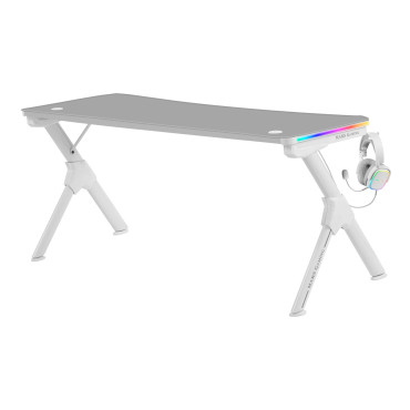 Mesa Mars Gaming MGDXLRGB Tapete branco total 160cm